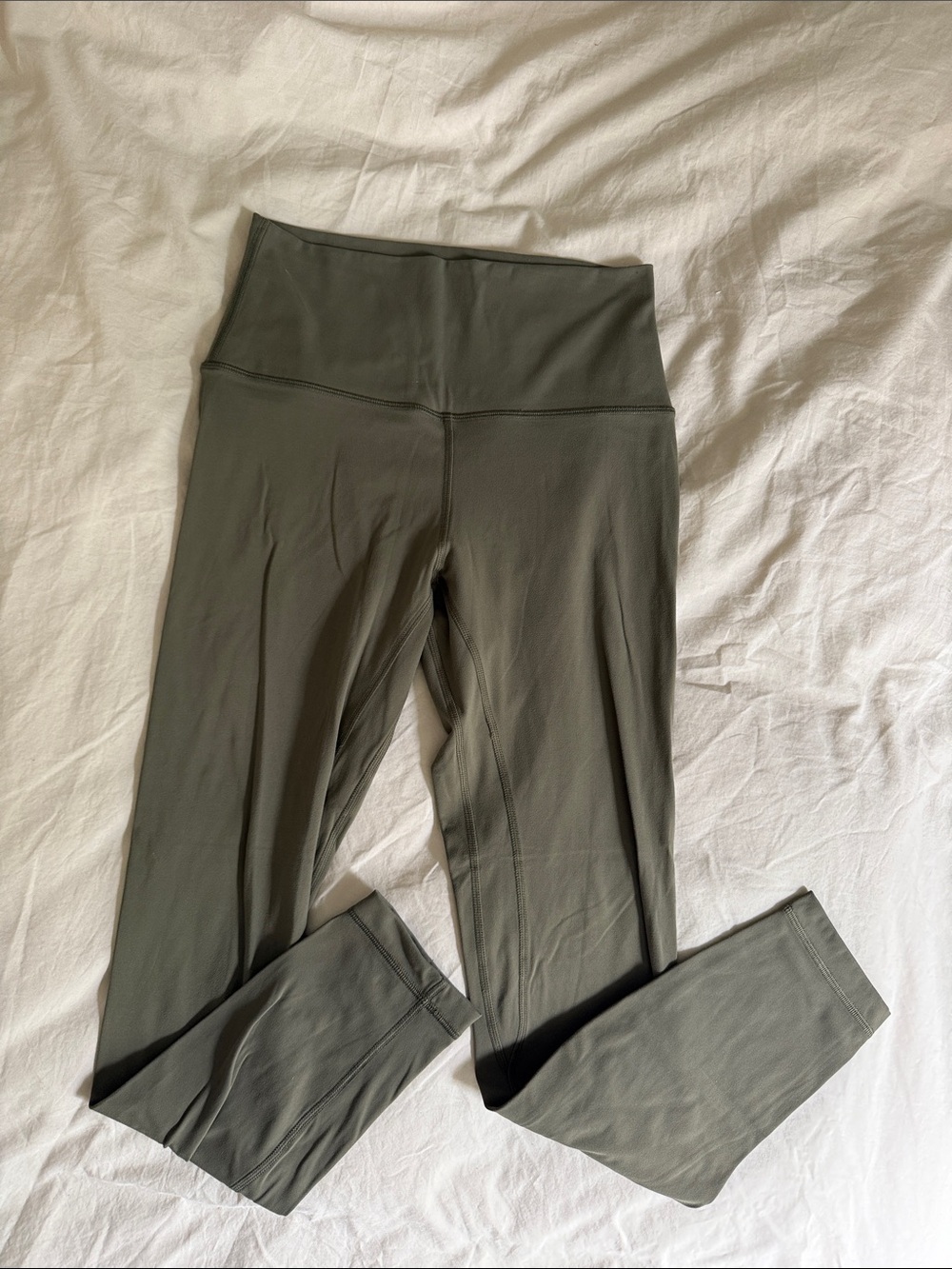 HEY NUTS High-Waist Olive Green Leggings SMALL